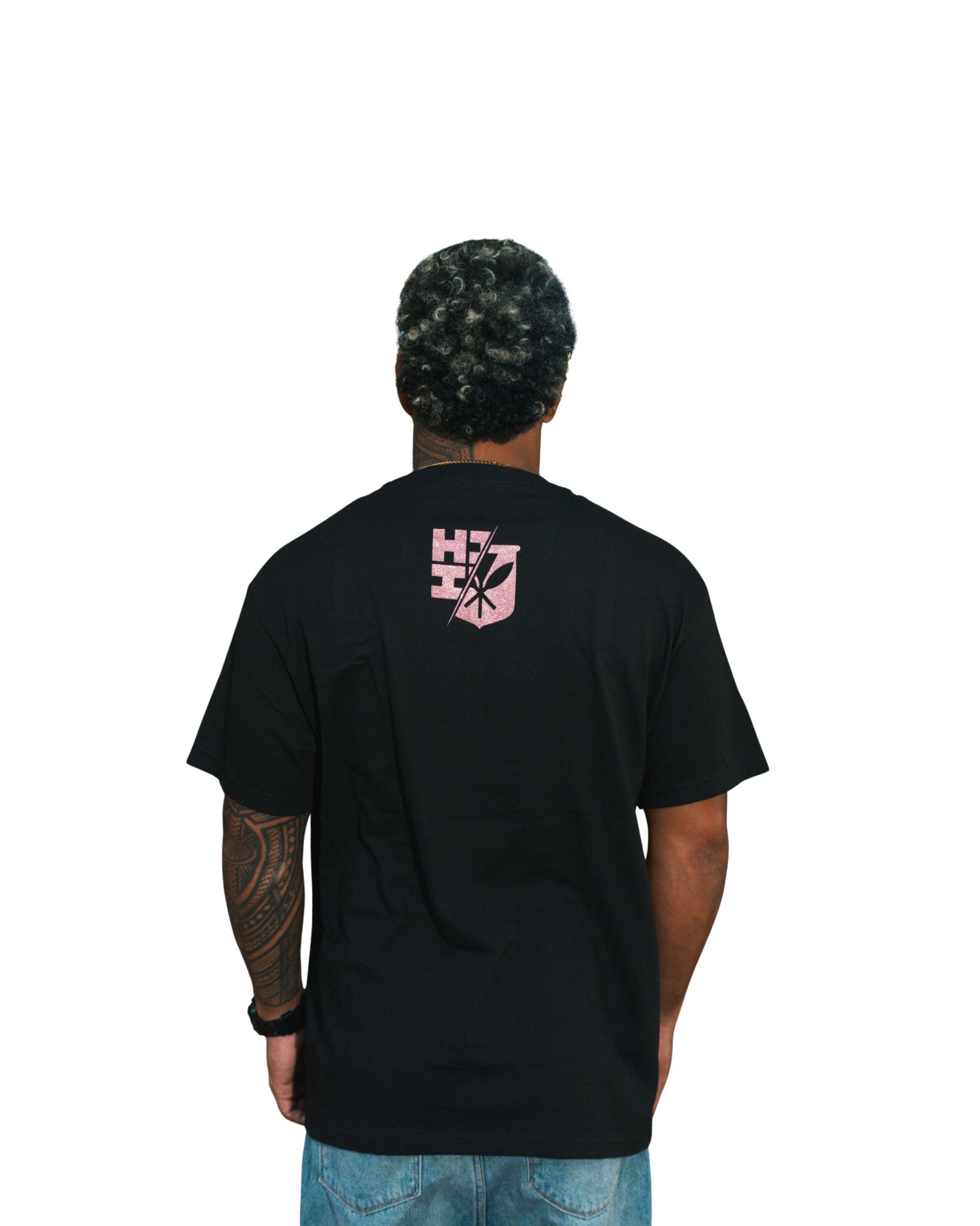 LEI FRAME PINK SHIMMER T-SHIRT Shirts Hawaii's Finest 
