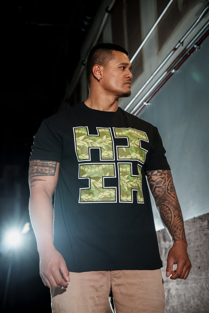 LEI LOGO GREEN T-SHIRT Shirts Hawaii's Finest 