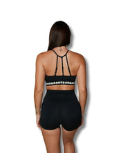 LEI PIKAKE BLACK SPORTS BRA Activewear Hawaii's Finest 