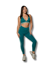 LEI PLUMERIA TEAL SPORTS BRA Activewear Hawaii's Finest 