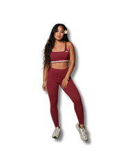LEI PUAKENIKENI BURGUNDY SPORTS BRA Activewear Hawaii's Finest X-SMALL 