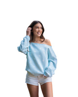 LIGHT BLUE LOGOS O-T-S SWEATER