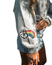 LIGHT GRAY HAWAII WOMEN'S OVERSIZED CROP SWEATER Jacket Hawaii's Finest 