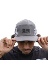 LIGHT GRAY STICKERBOMB 5-PANEL HAT