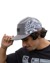 LIGHT GRAY STICKERBOMB 5-PANEL HAT Hat Hawaii's Finest 