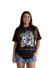 LOCAL BOMB BLACK T-SHIRT Shirts Hawaii's Finest MEDIUM 