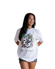 LOCAL BOMB WHITE T-SHIRT Shirts Hawaii's Finest MEDIUM 