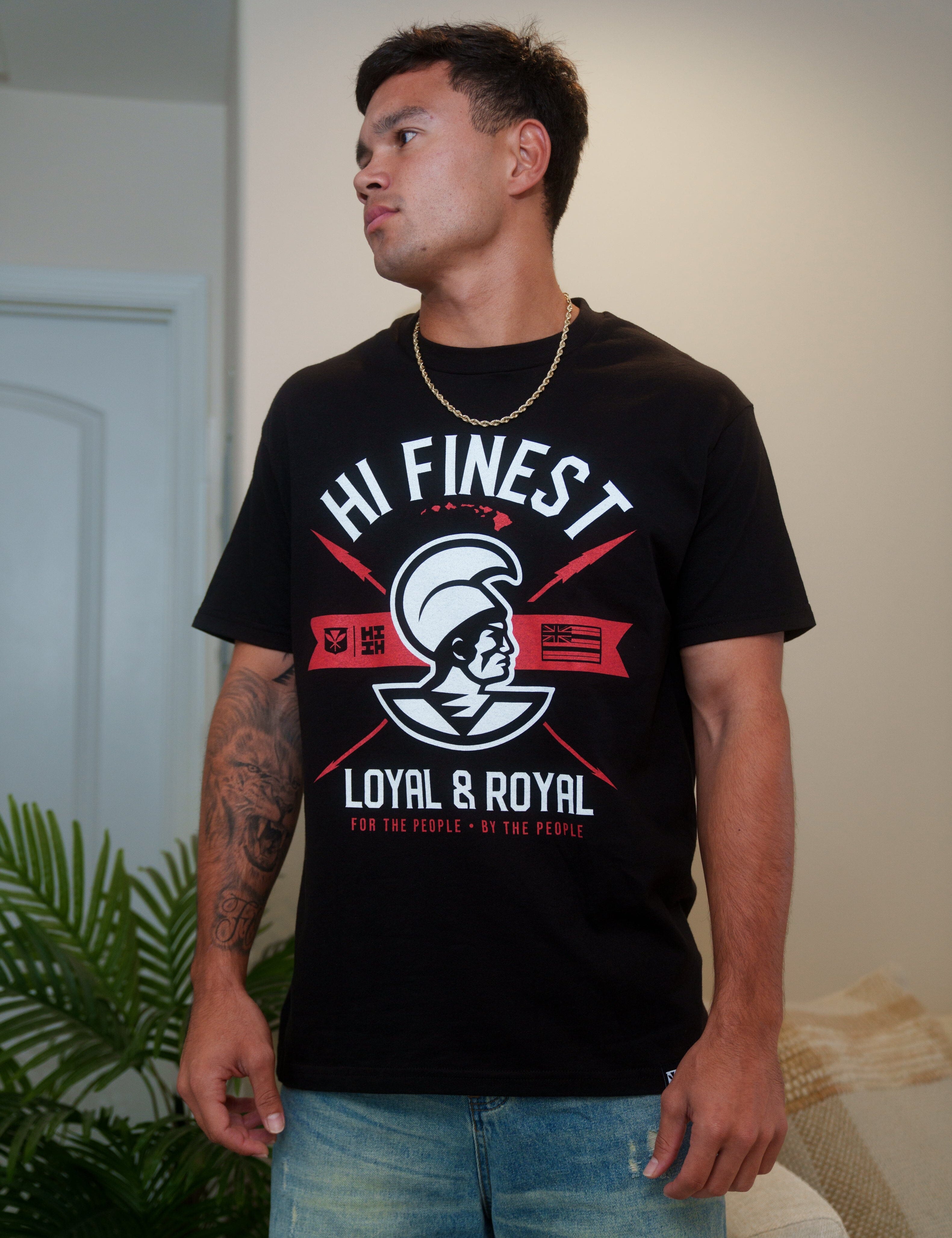 L&R RED T-SHIRT Shirts Hawaii's Finest MEDIUM 