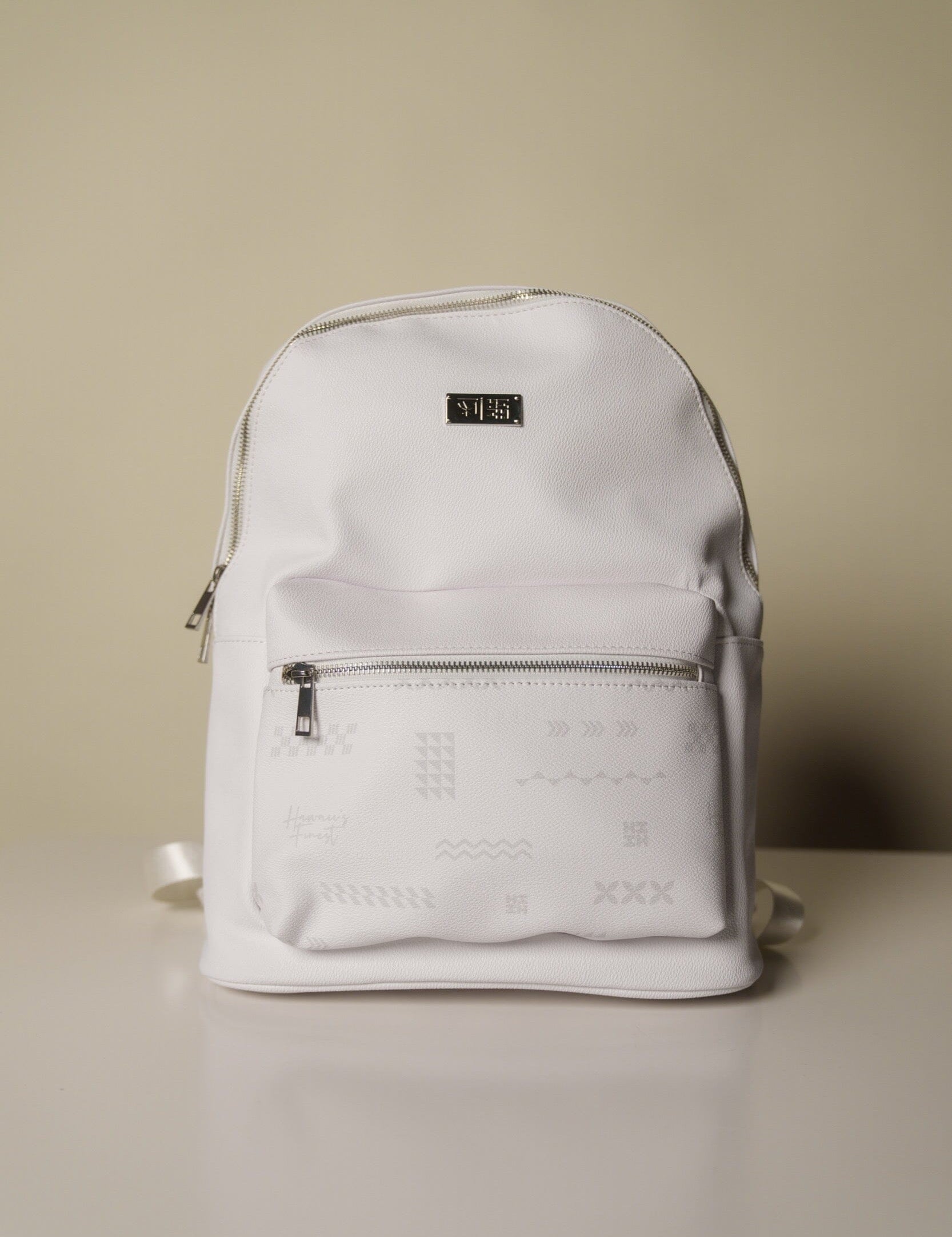 LUXURY LOGOS WHITE BACKPACK Bags Hawaii's Finest 