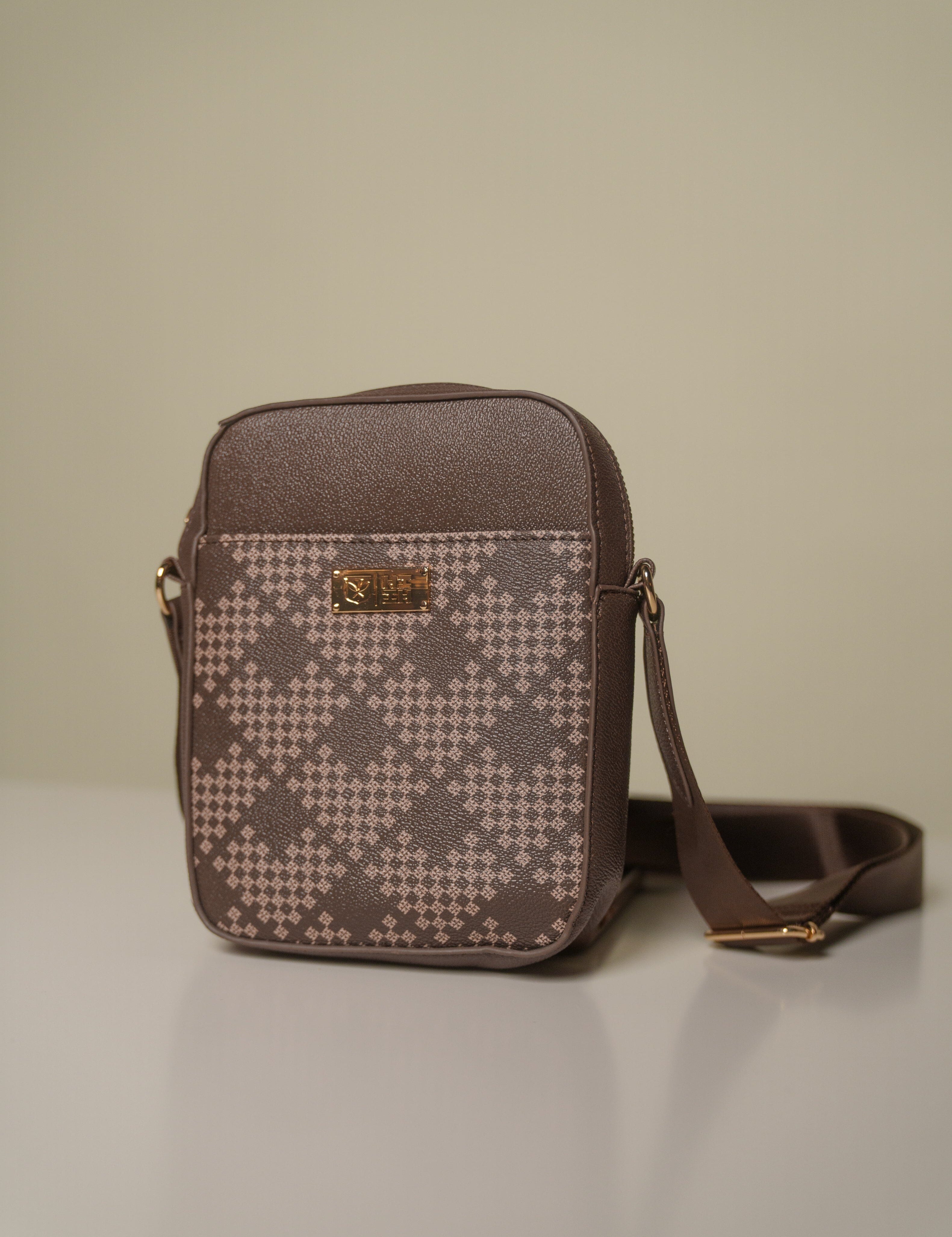 LUXURY TRIANGLE BROWN CROSSBODY Bags Hawaii's Finest 