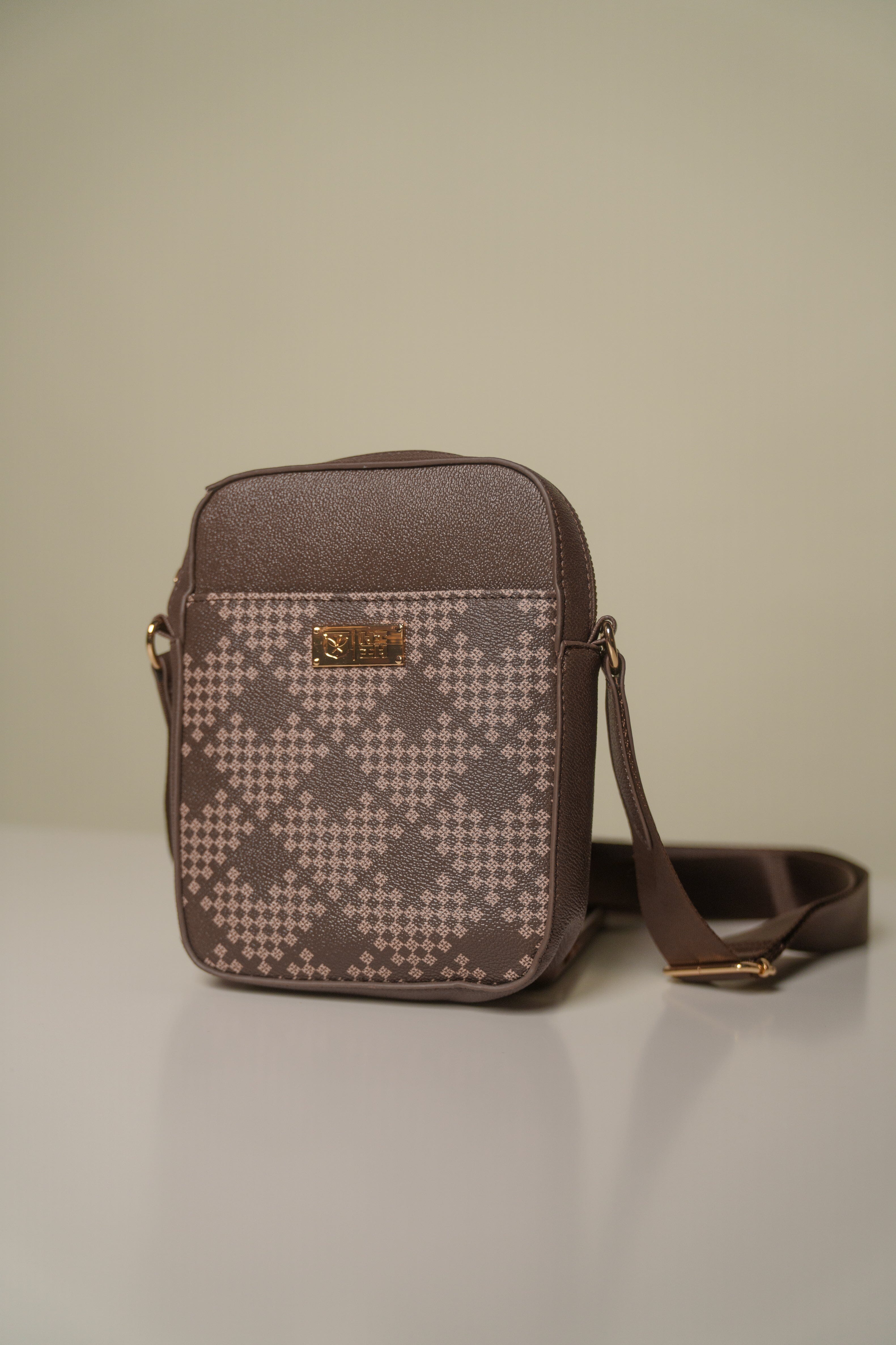 LUXURY TRIANGLE BROWN CROSSBODY Bags Hawaii's Finest 