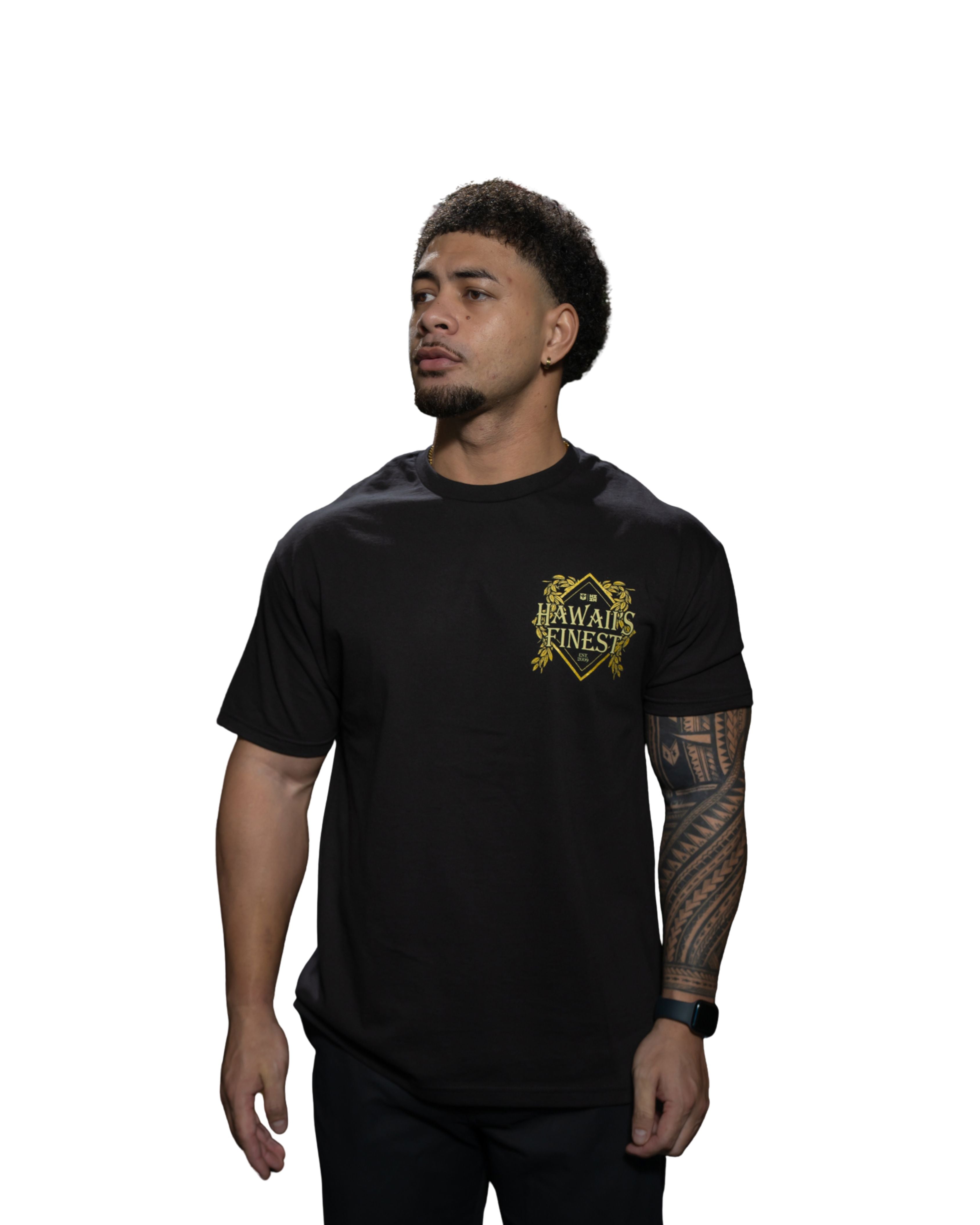 MAILE DIAMOND GOLD T-SHIRT Shirts Hawaii's Finest MEDIUM 