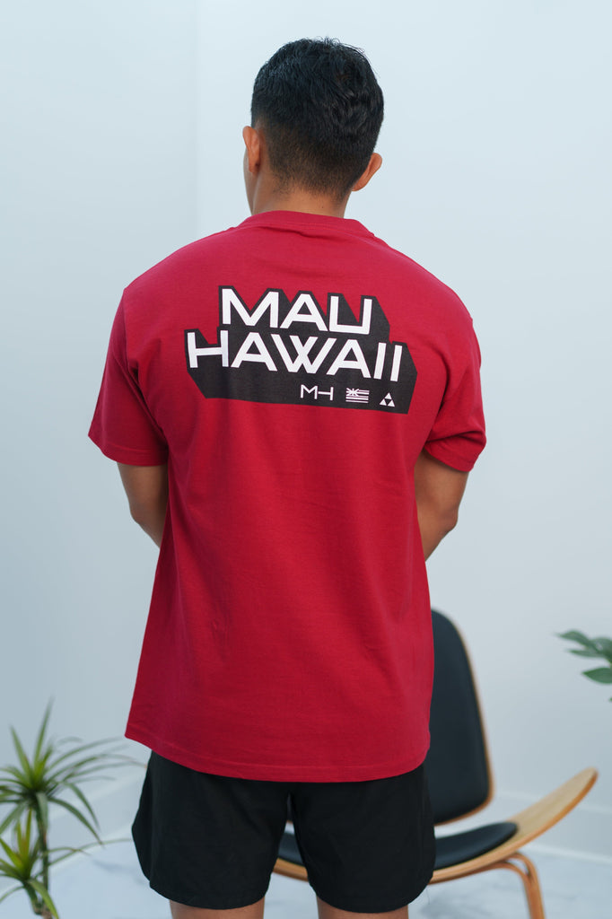 MAU CARDINAL 3D T-SHIRT Shirts Mau Hawaii 