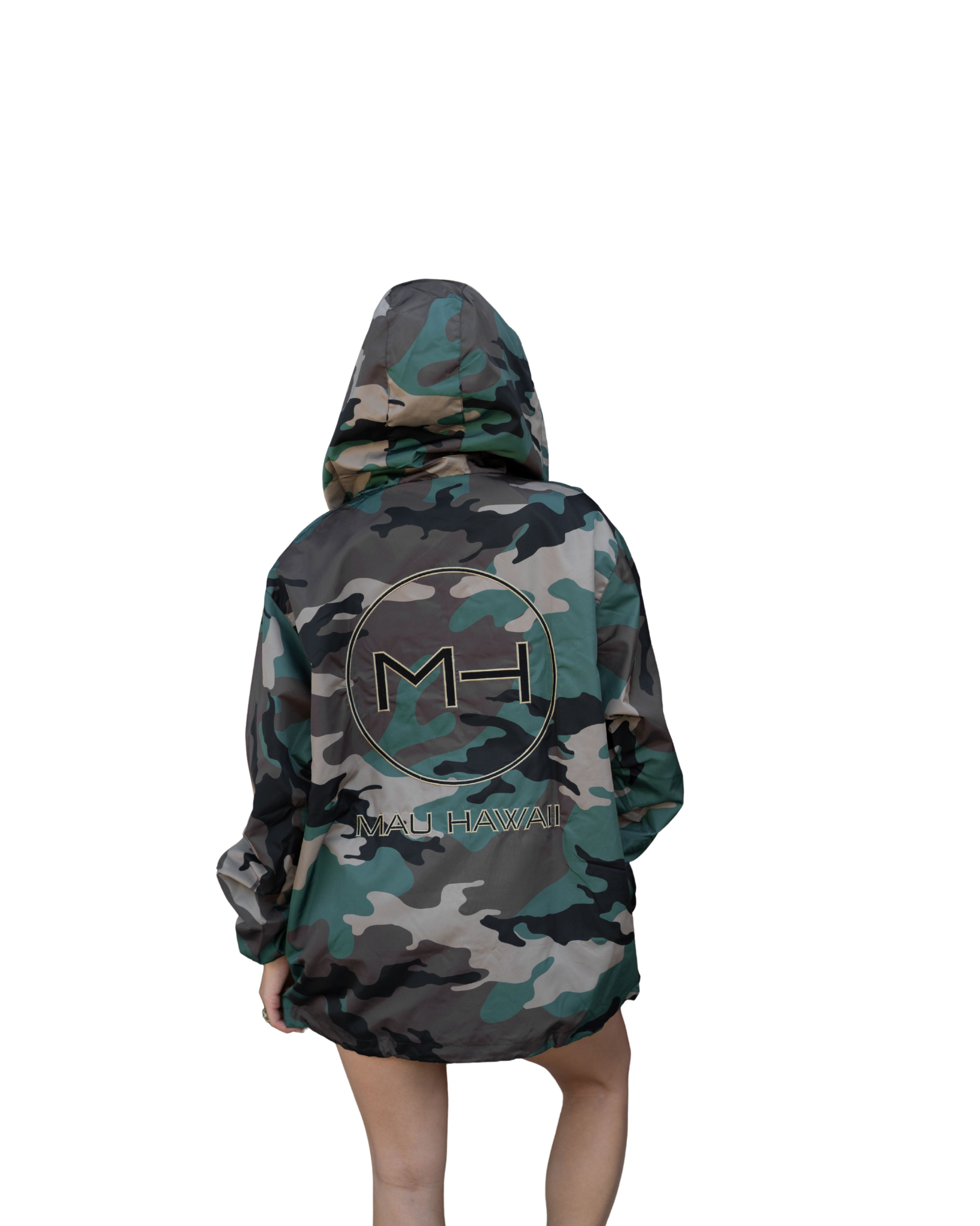 MAU HAWAII CAMO WINDBREAKER Jackets Hawaii's Finest 