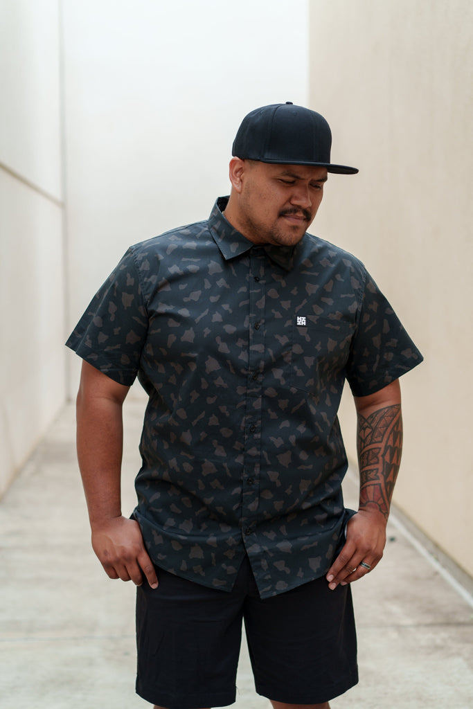 MEN'S DARK ISLANDS DRESS SHIRT Shirts Hawaii's Finest 