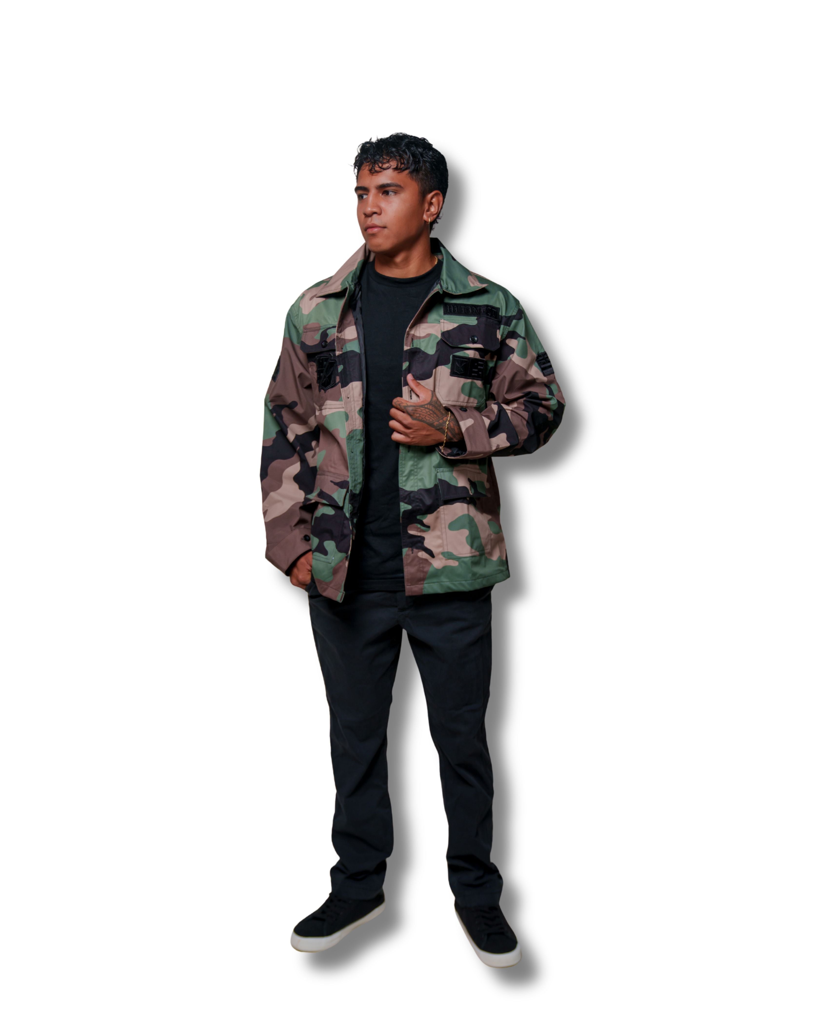 MILITARY CAMO FIELD JACKET Jacket Hawaii's Finest SMALL 