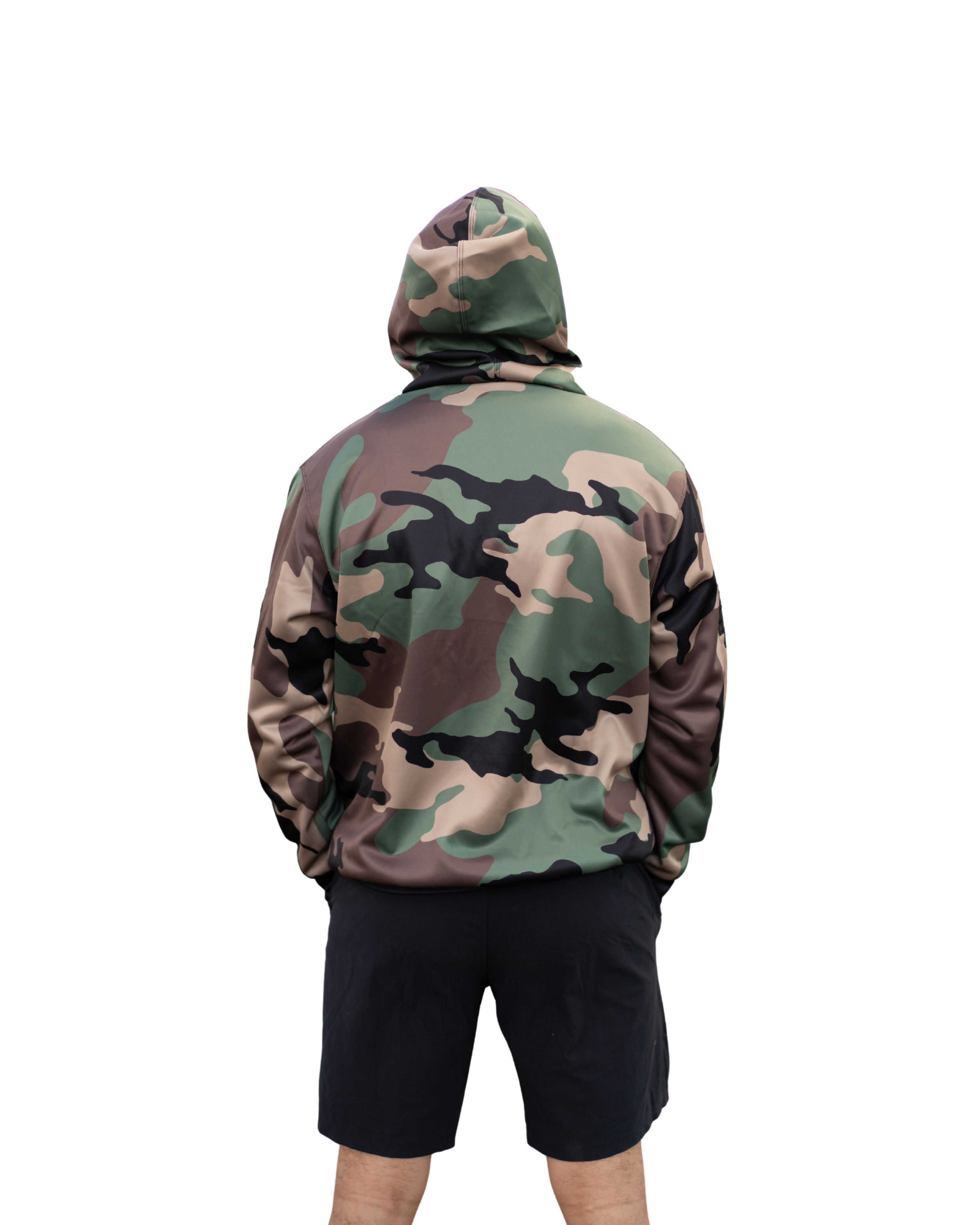 MILITARY CAMO HOODED BOMBER JACKET Jacket Hawaii's Finest 