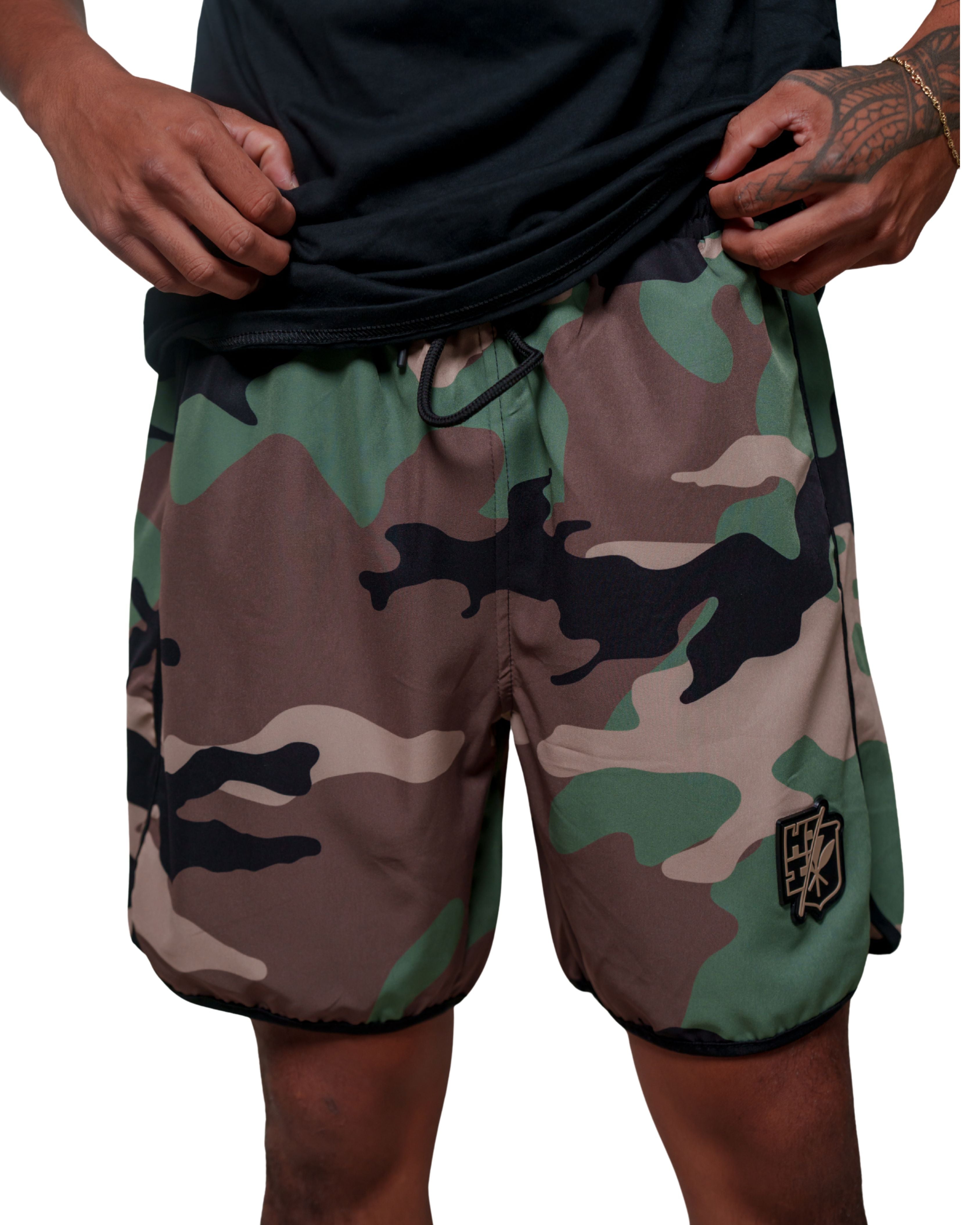 MILITARY CAMO PERFORMANCE SHORTS Shorts Hawaii's Finest 