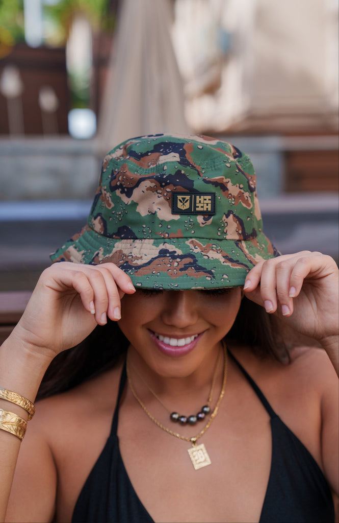 MILITARY COMBAT CAMO MINI COLLECTION BUCKET HAT Hat Hawaii's Finest 