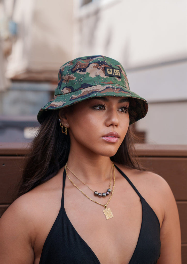 MILITARY COMBAT CAMO MINI COLLECTION BUCKET HAT Hat Hawaii's Finest SMALL 