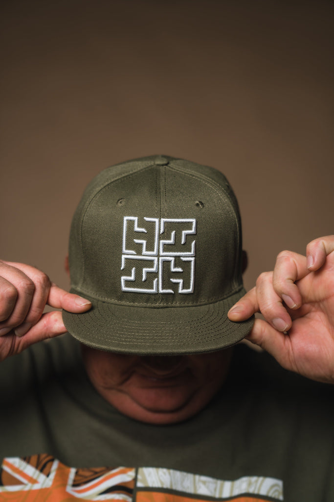 MILITARY GREEN EDGE HAT Hat Hawaii's Finest 