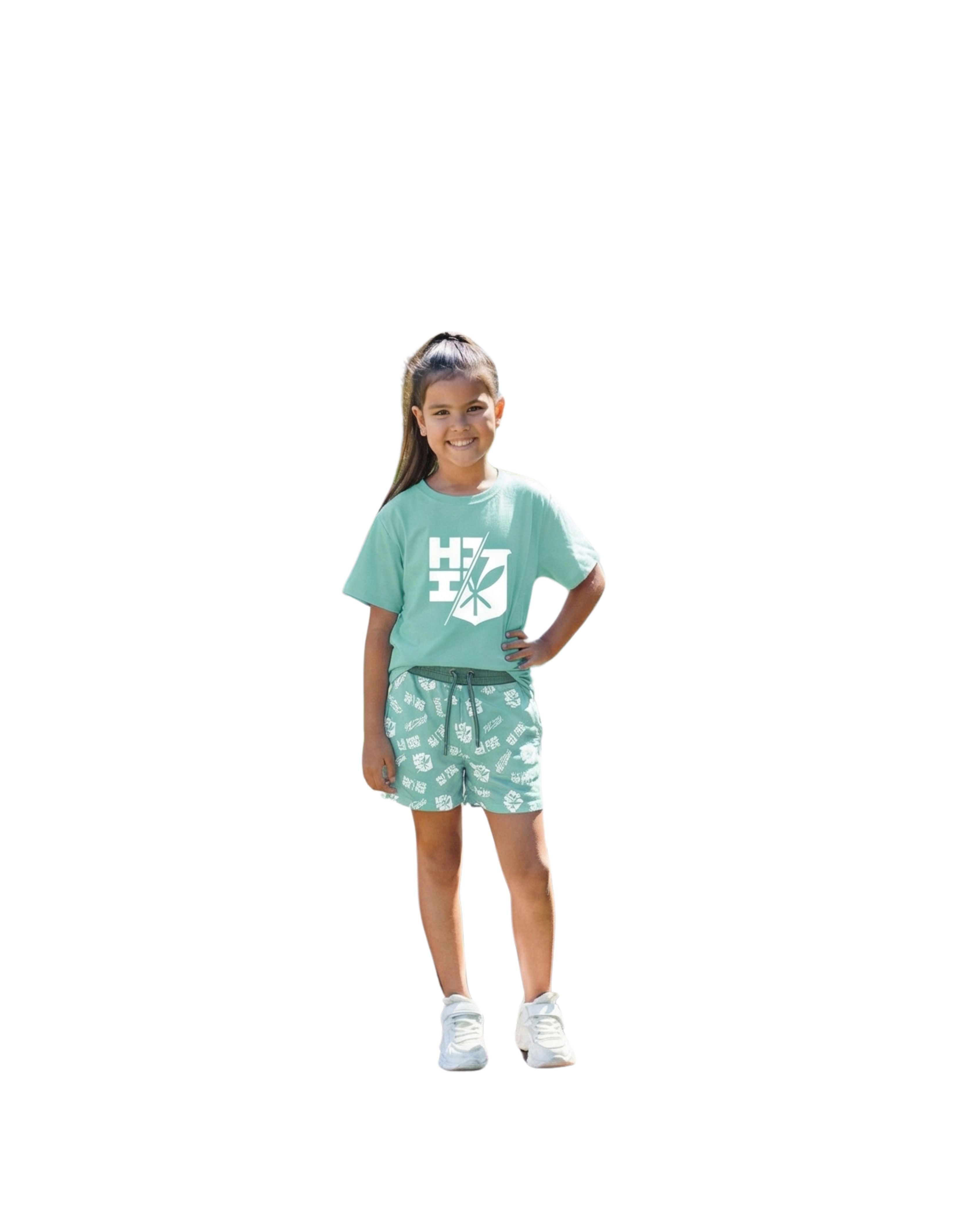 MINT SPLIT LOGO KEIKI T-SHIRT Shirts Hawaii's Finest XX-SMALL 
