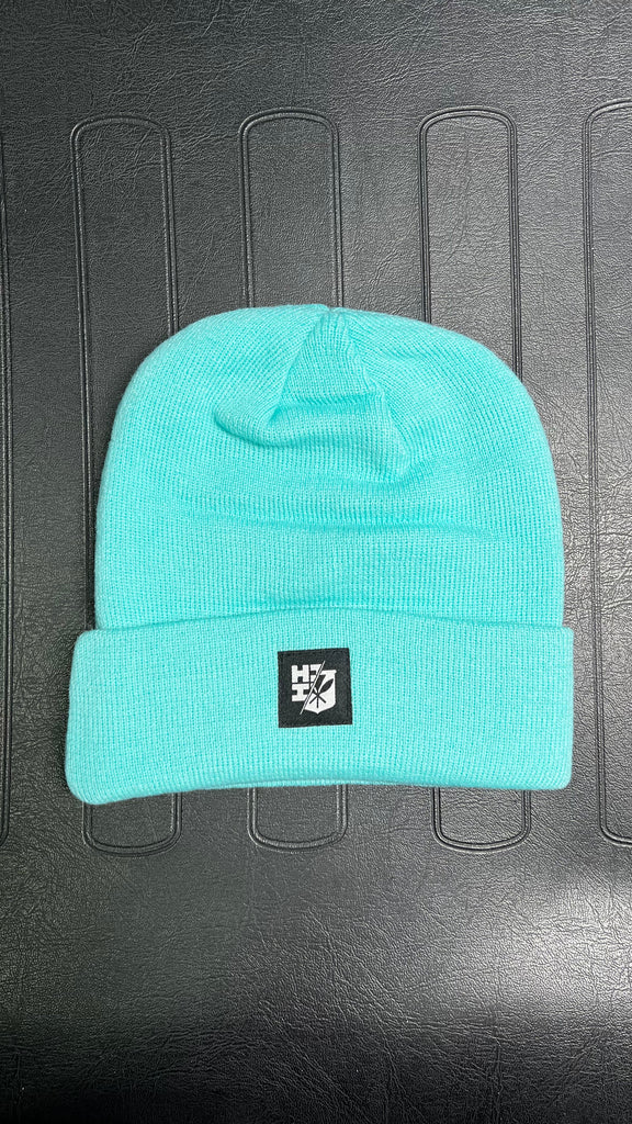 MINT SPLIT LOGO PATCH BEANIE Hat Hawaii's Finest 