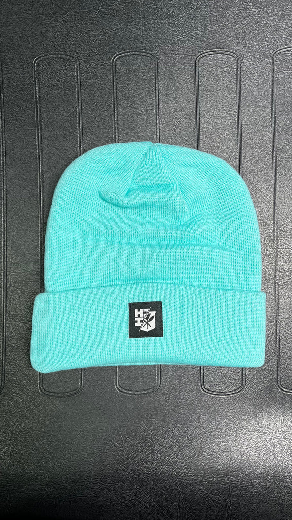 MINT SPLIT LOGO PATCH BEANIE Hat Hawaii's Finest 