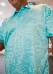 MINT STICKERBOMB GOLF SHIRT Jersey Hawaii's Finest 