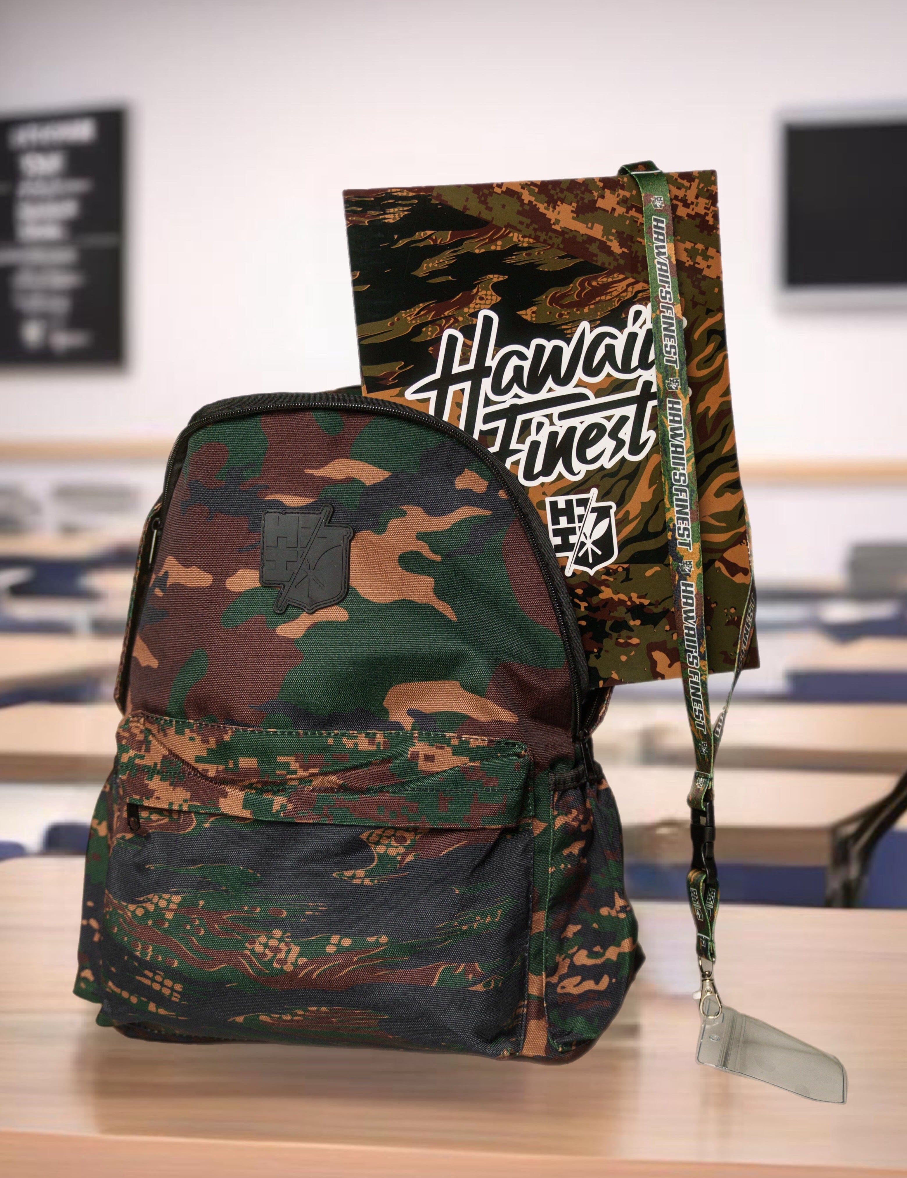 MIX CAMO BACK-TO-SCHOOL SET Backpack Hawaii's Finest 