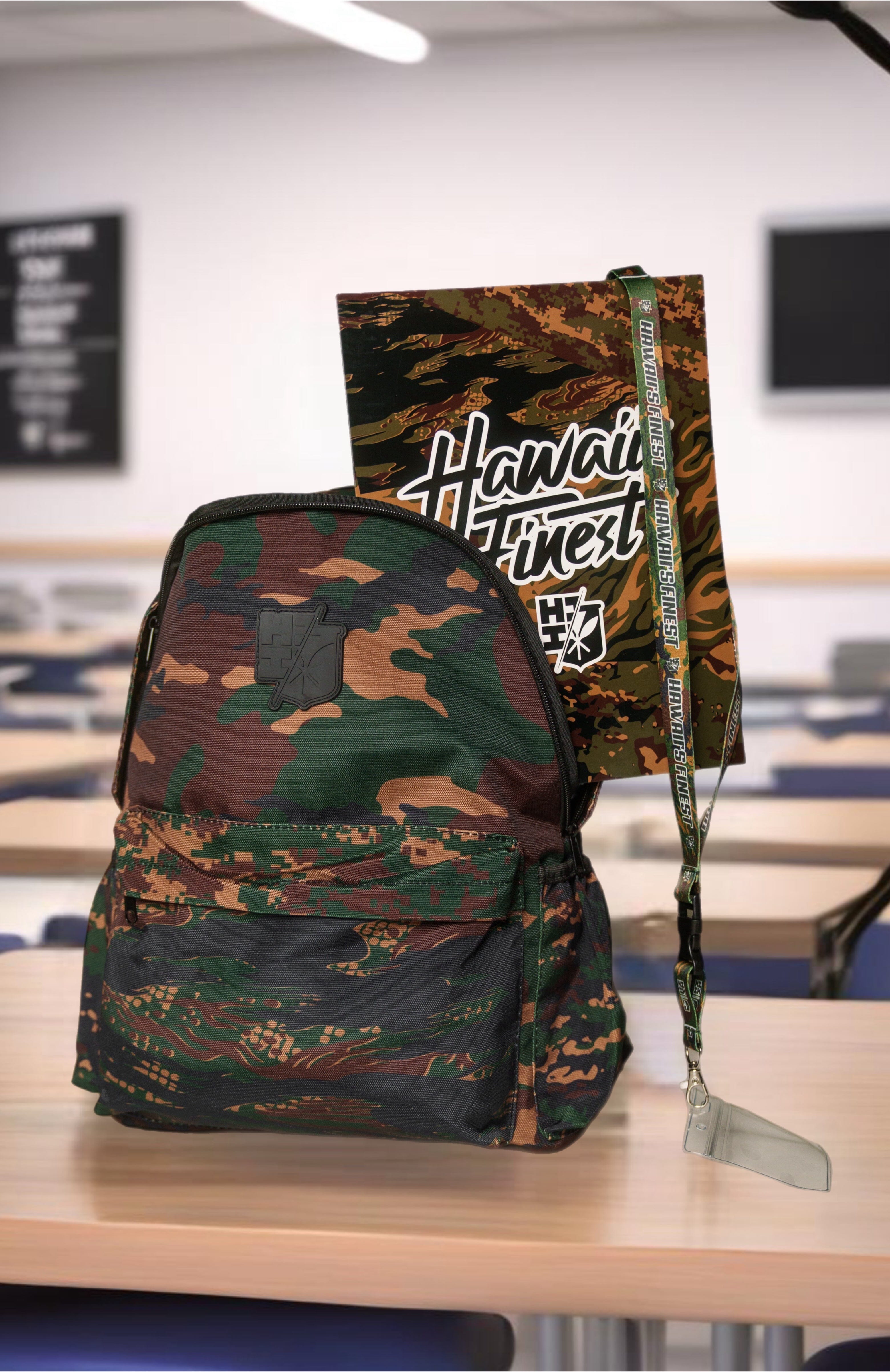 MIX CAMO BACK-TO-SCHOOL SET Backpack Hawaii's Finest 