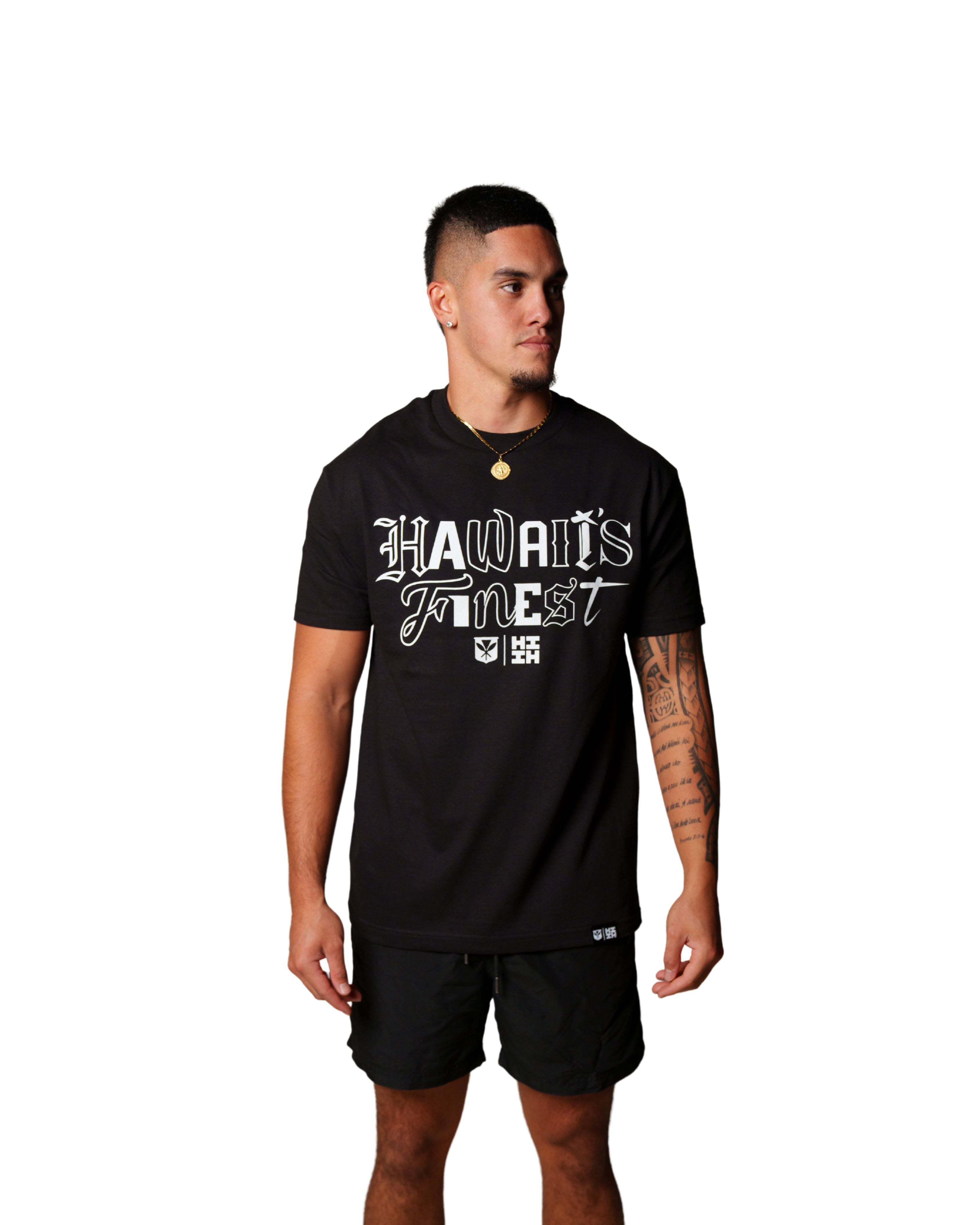 MIX MATCH WHITE T-SHIRT Shirts Hawaii's Finest MEDIUM 