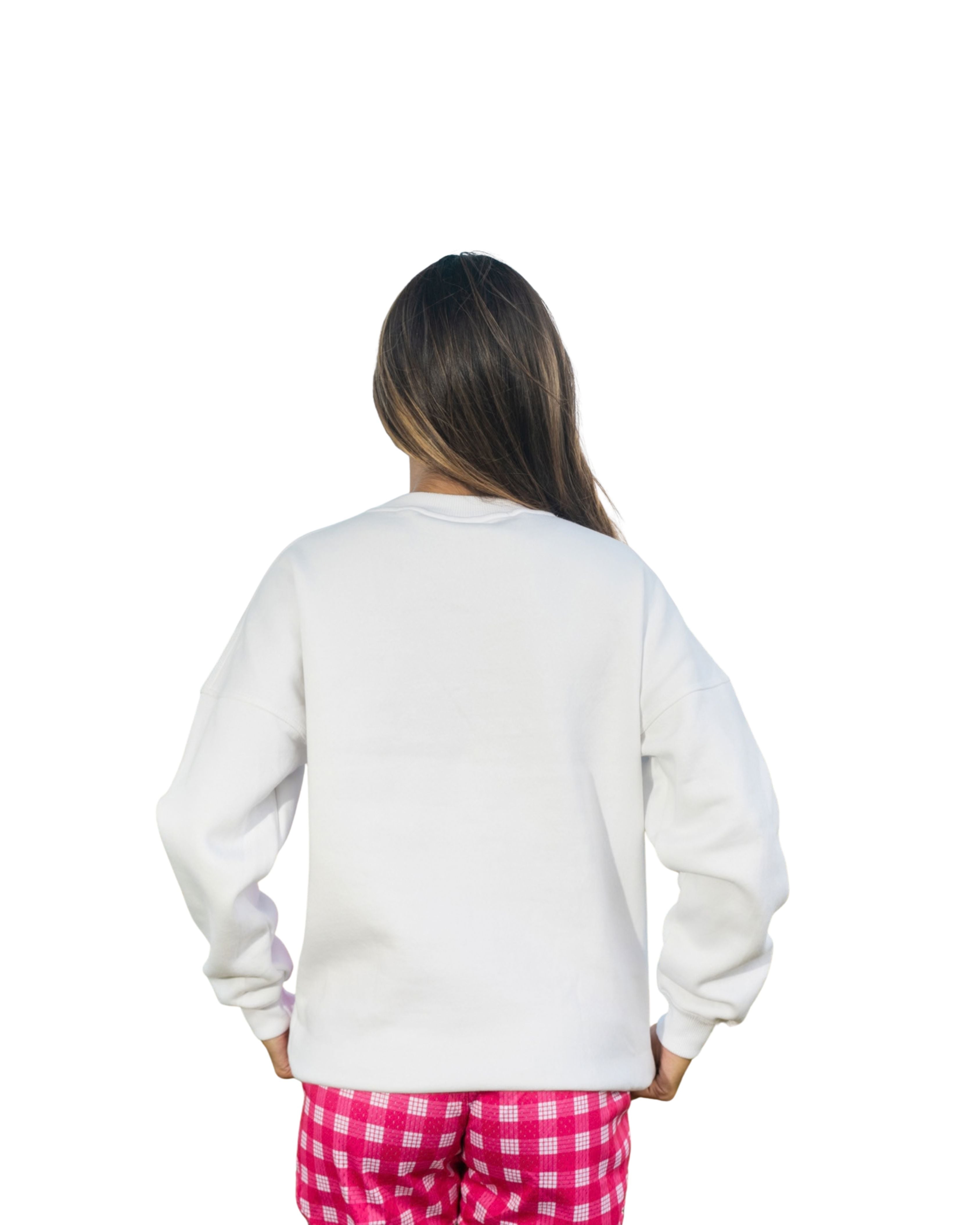 MONSTERA PINK PALAKA NECK CREW SWEATER Jacket Hawaii's Finest 