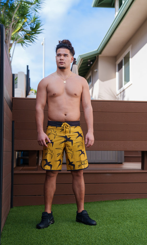 MUSTARD MANU BOARDSHORTS Shorts Hawaii's Finest 28 