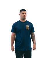 NAVY & MUSTARD HIFI GOLF T-SHIRT