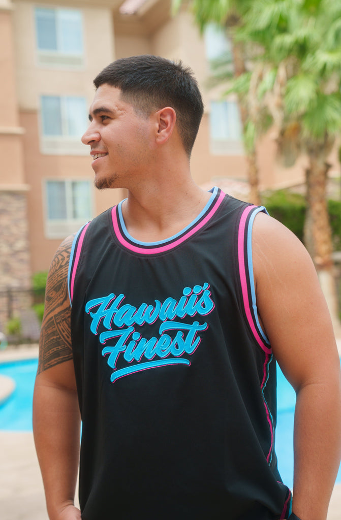 NEON SCRIPT STREETWEAR JERSEY Jersey Hawaii's Finest 