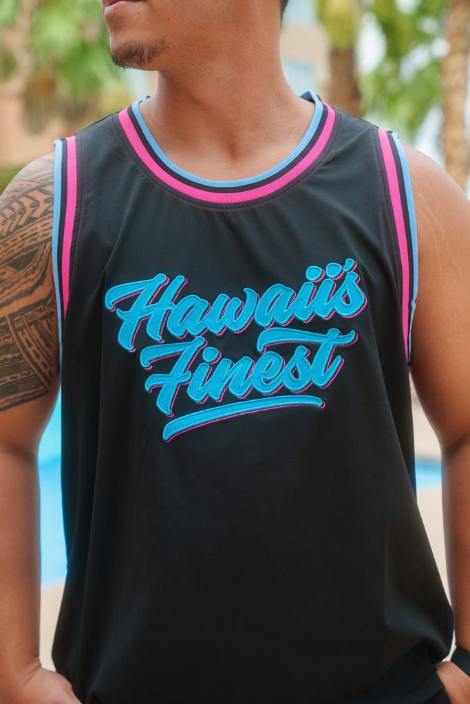 NEON SCRIPT STREETWEAR JERSEY Jersey Hawaii's Finest 