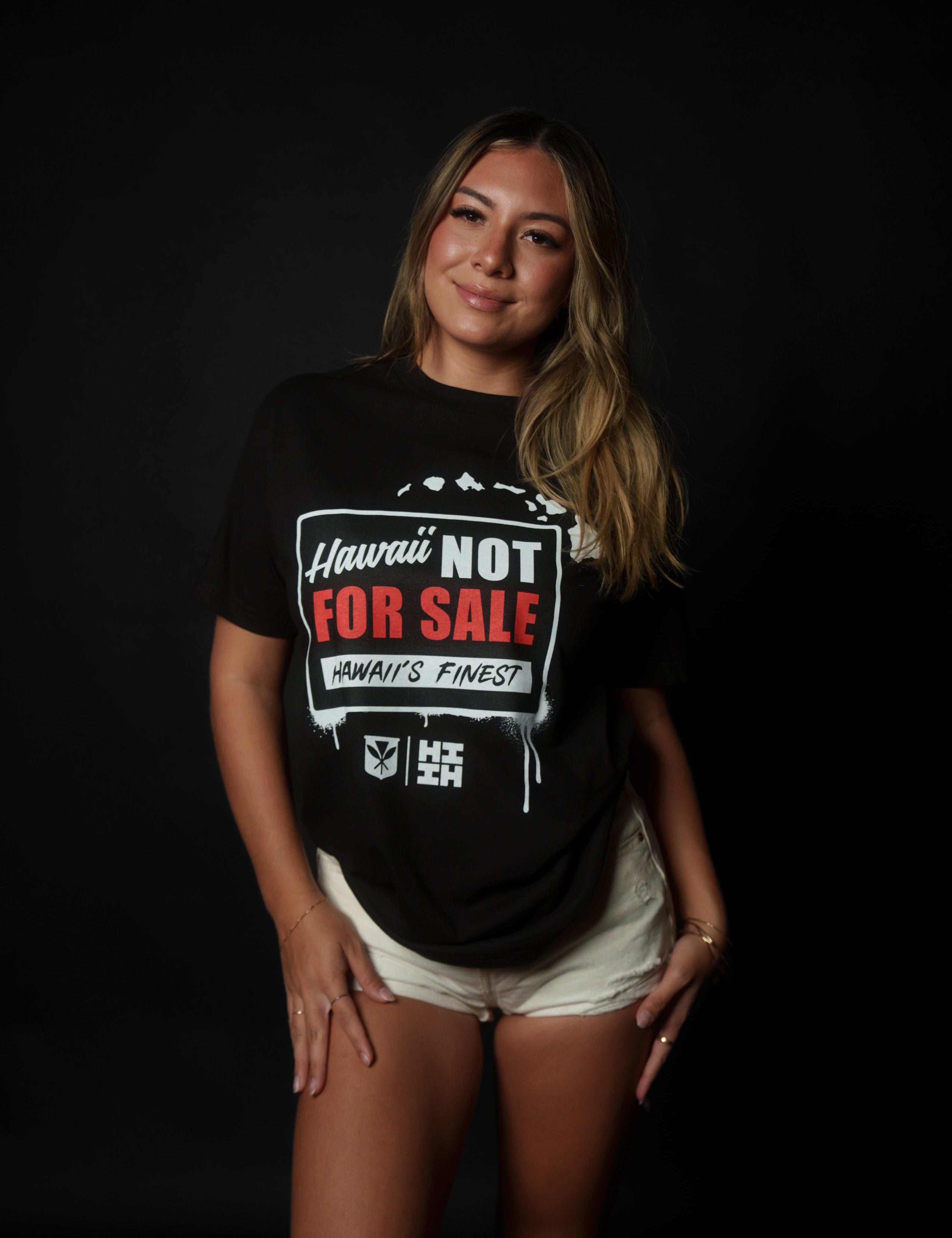 NOT FOR SALE BLACK T-SHIRT Shirts Hawaii's Finest MEDIUM 