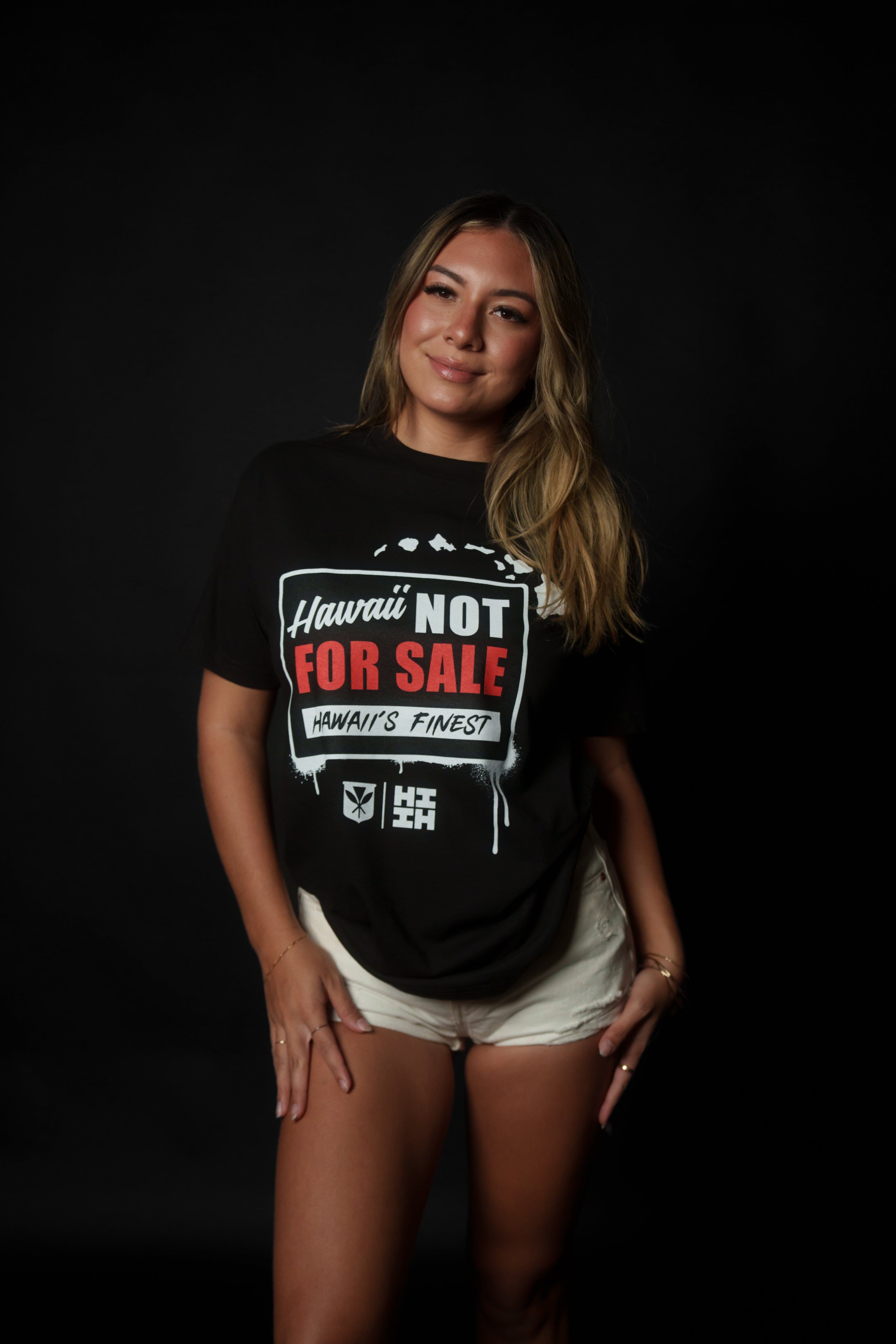 NOT FOR SALE BLACK T-SHIRT Shirts Hawaii's Finest MEDIUM 