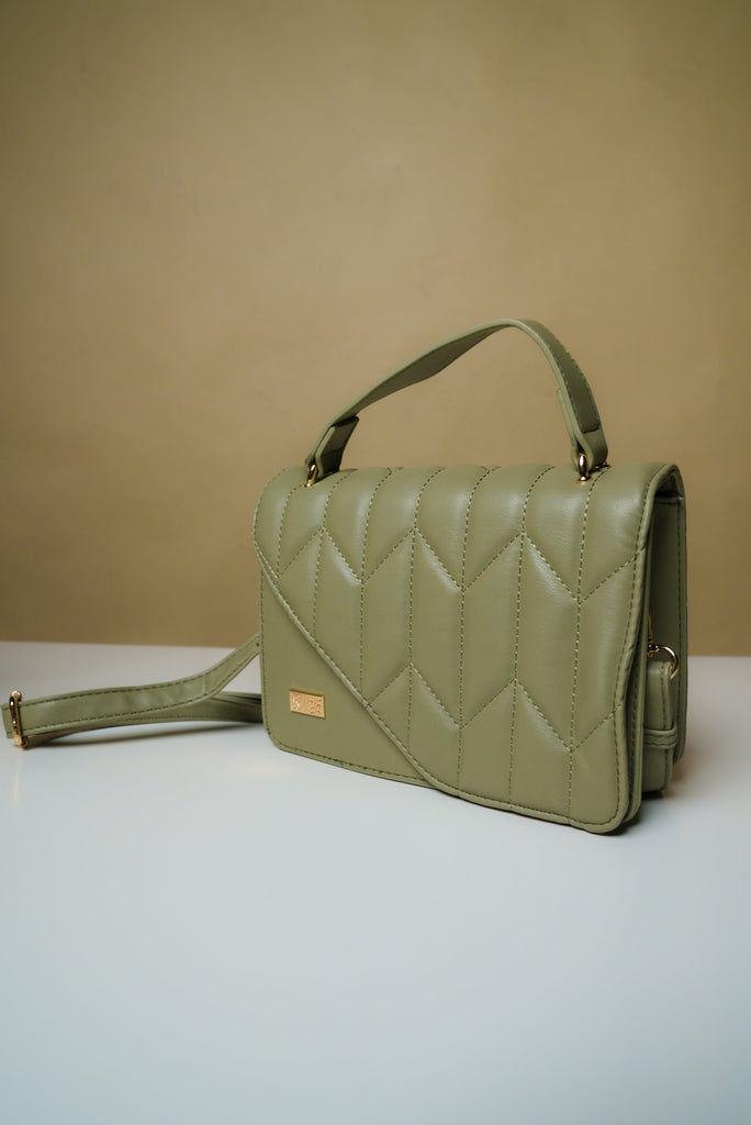 OLIVE ARROW QUILT CROSS-BODY BAG Bags Hawaii's Finest 