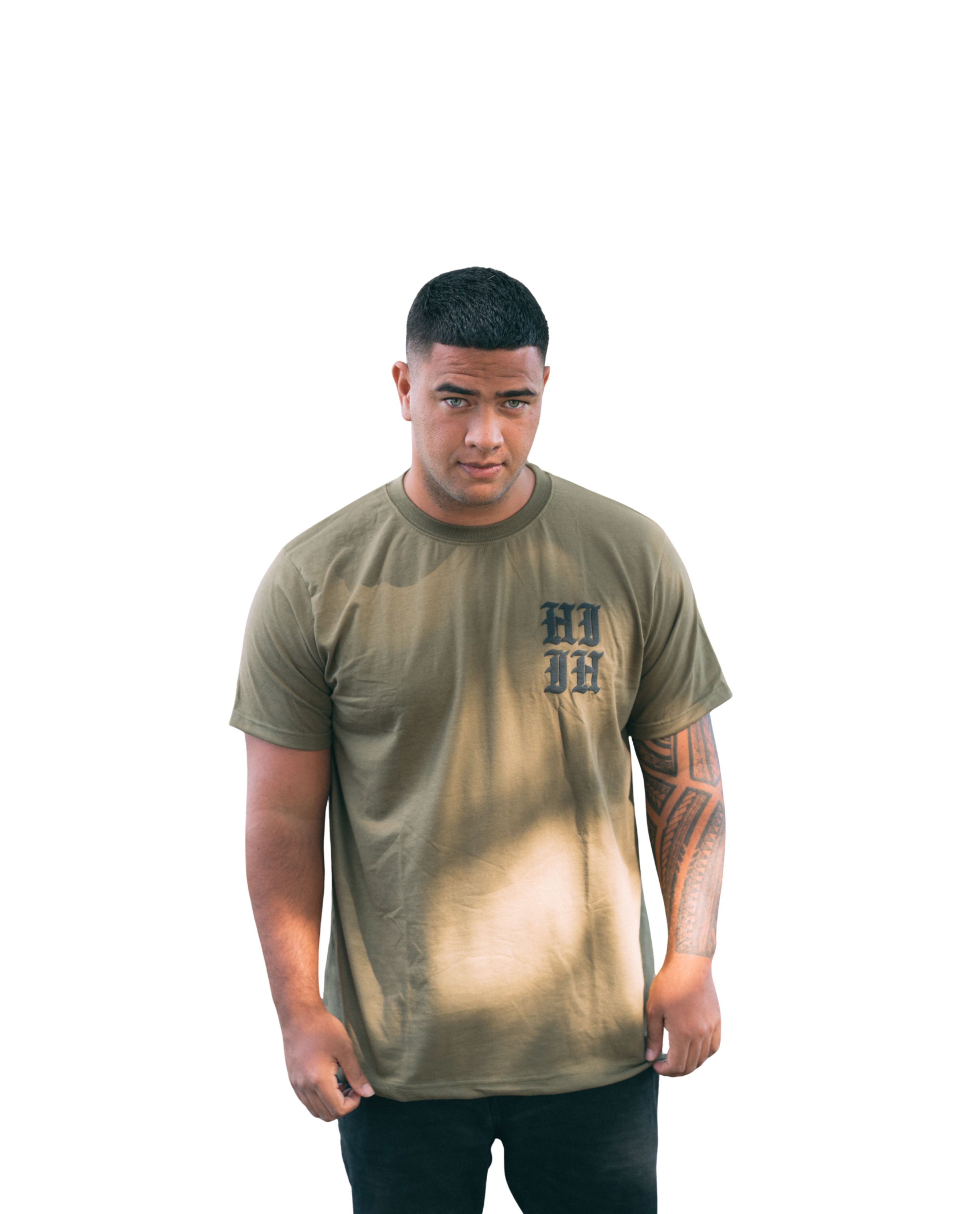 OLIVE & BLACK HIFI GOLF T-SHIRT Hawaii's Finest X-SMALL 