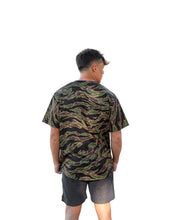 OLIVE & BROWN TIGER CAMO BASEBALL JERSEY Jersey Hawaii's Finest 