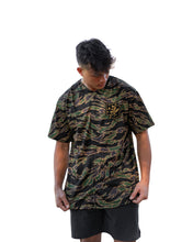 OLIVE & BROWN TIGER CAMO BASEBALL JERSEY Jersey Hawaii's Finest SMALL 