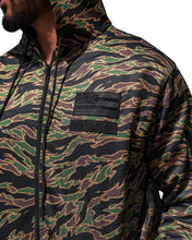 OLIVE & BROWN TIGER CAMO HOODED BOMBER JACKET Jacket Hawaii's Finest 
