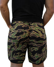 OLIVE & BROWN TIGER CAMO PERFORMANCE SHORTS Shorts Hawaii's Finest 
