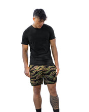 OLIVE & BROWN TIGER CAMO PERFORMANCE SHORTS Shorts Hawaii's Finest SMALL 
