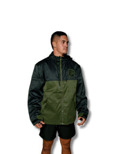 OLIVE COLOR BLOCK MILITARY JACKET Jacket Hawaii's Finest SMALL 