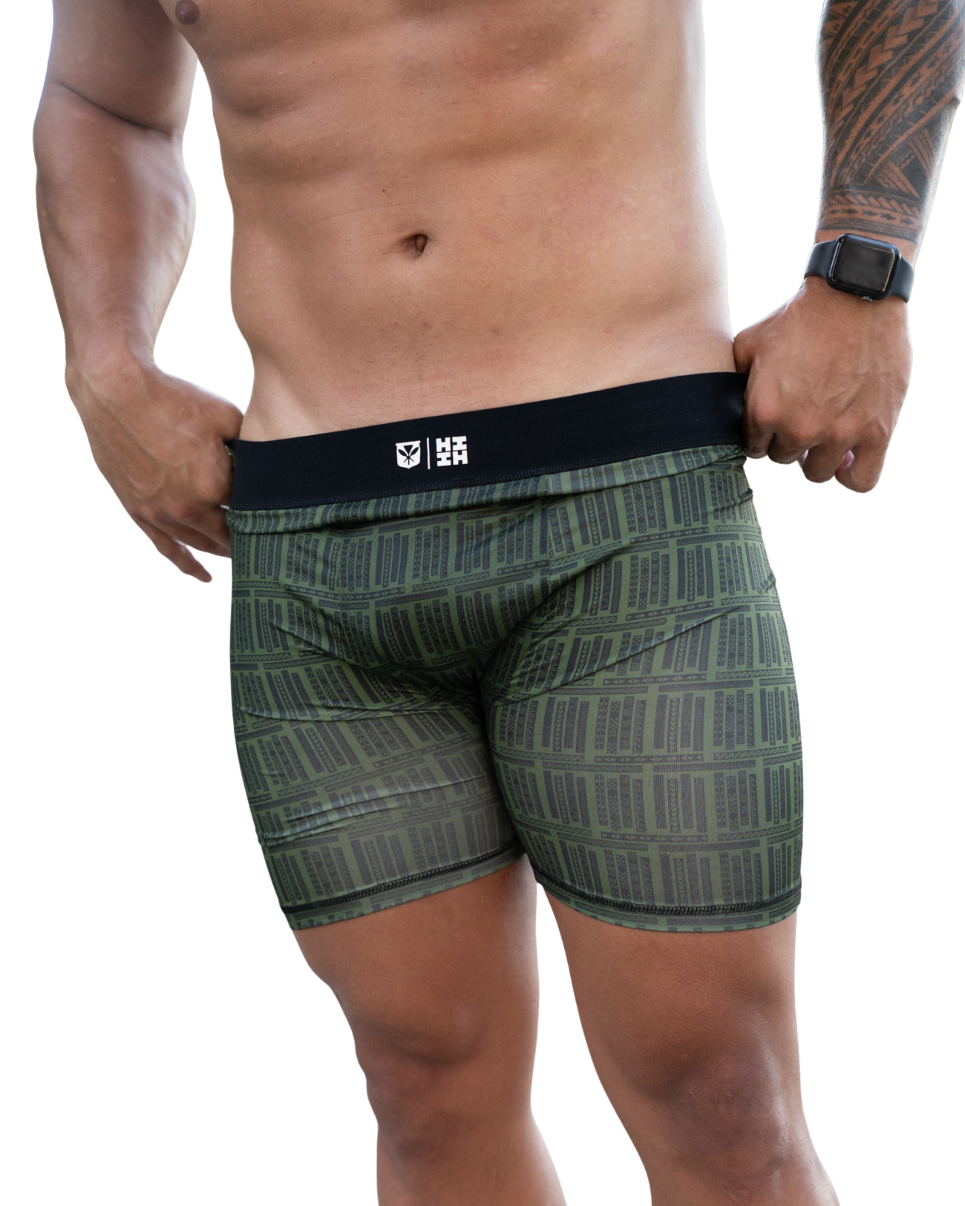 OLIVE KĀPALA MEN'S BOXERS Shorts Hawaii's Finest 