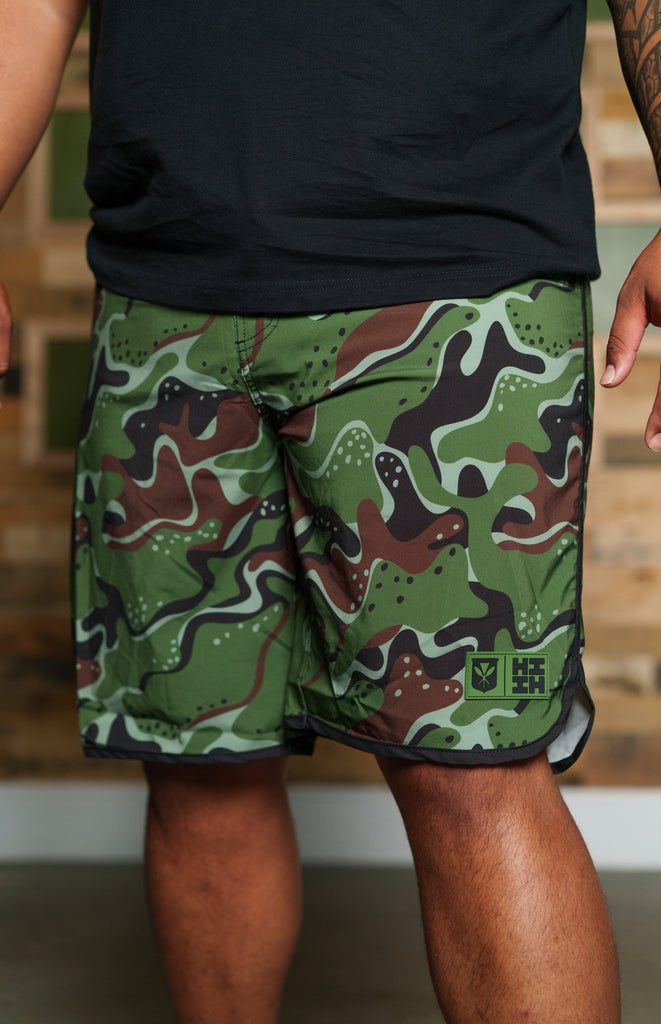 OLIVE MARBLE CAMO MINI COLLECTION BOARDSHORTS Shorts Hawaii's Finest 
