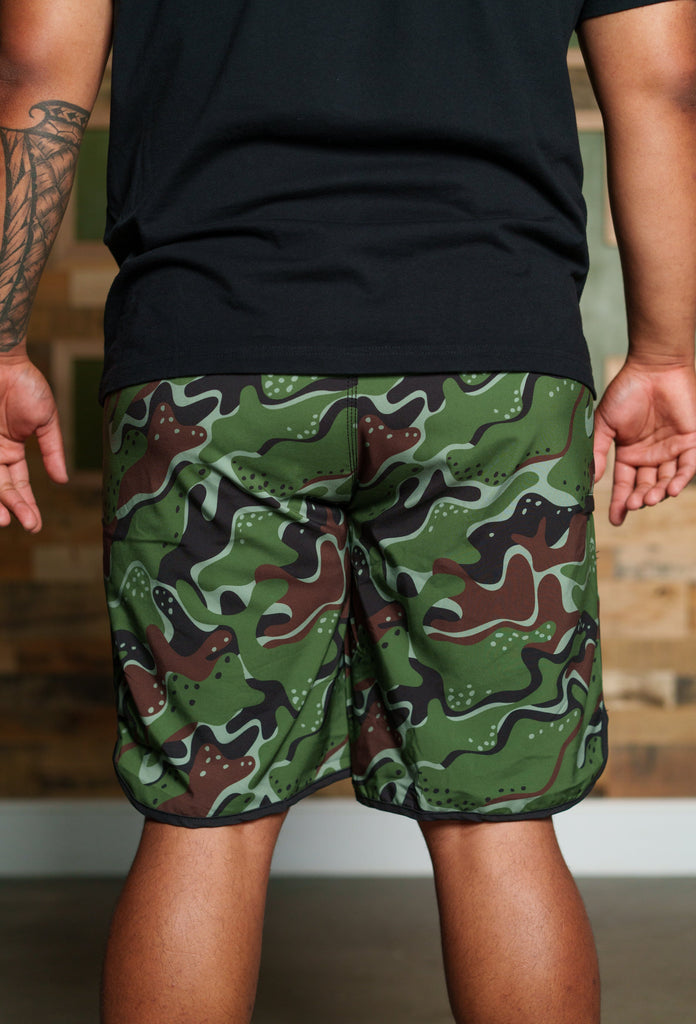 OLIVE MARBLE CAMO MINI COLLECTION BOARDSHORTS Shorts Hawaii's Finest 